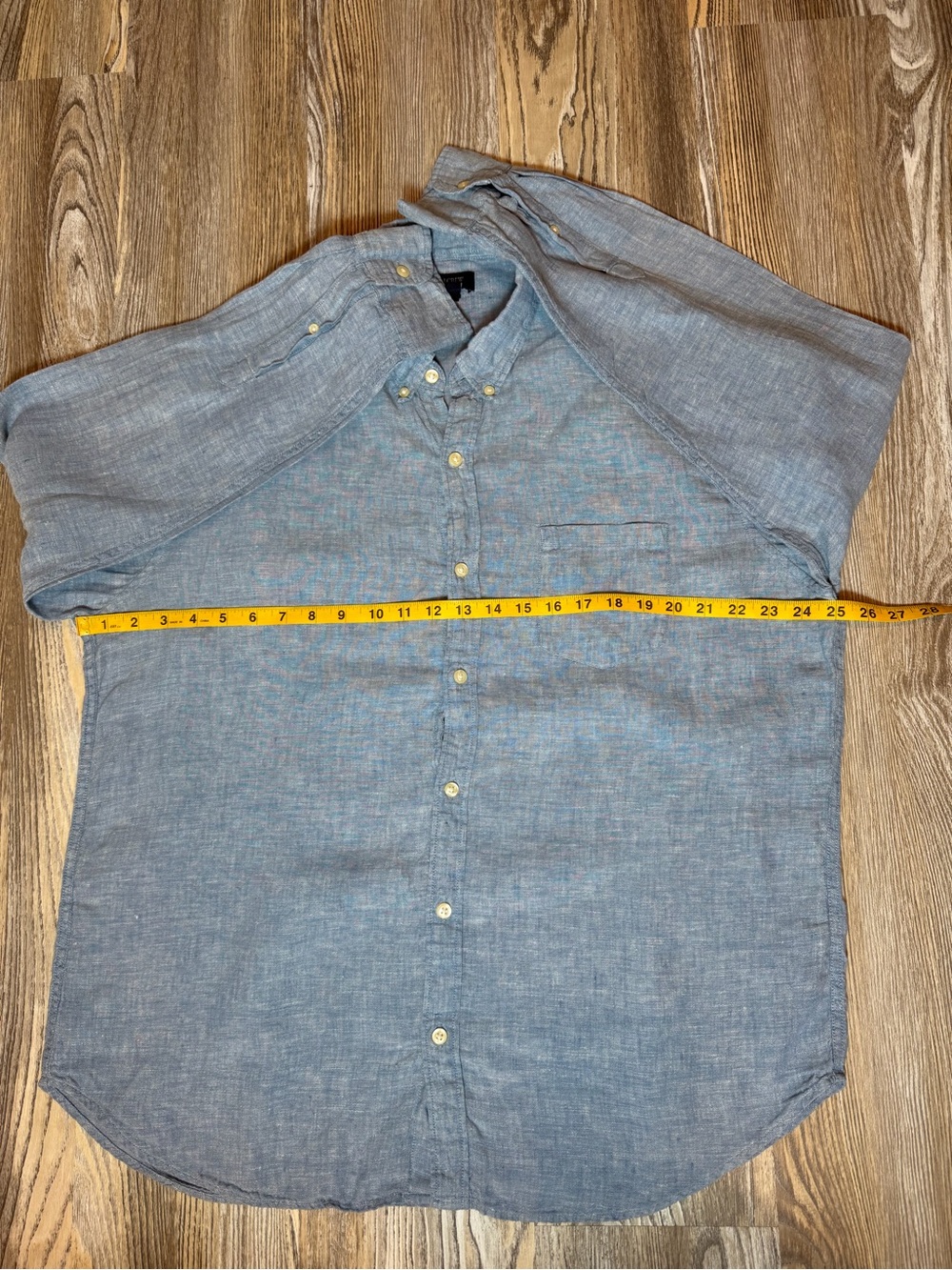 J.Crew Factory Men’s 100% Linen Button-Down Shirt Size XL - Picture 7 of 12